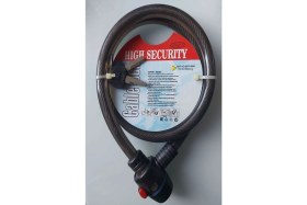 Resim KNT Zhongli Cable Lock 15X1000 mm Boyunda Dayanıklı Bisiklet ve Motor Kilidi 