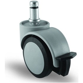 Resim EC03MKT50F Pimli Frenli Poliüretan Kaplı Tekerlek Çap:50 Oynak 