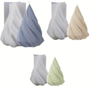 Resim 1 adet 3 adet/takım Spiral Konik Silikon Mum Kalıpları Mum Yapımı için, Alçı Reçine Dökümü için 3D Sütun Silikon Kalıpları, Masaüstü Süsler, Sanat El Sanatları, Ev Dekorasyonu yapmak için Silikon Kalıplar 