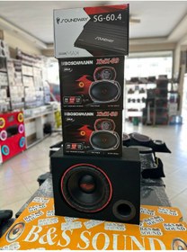 Resim Boschman 3500 wat 4 kanal amfi 4 adet oval mıdrange 1400 wat bass 