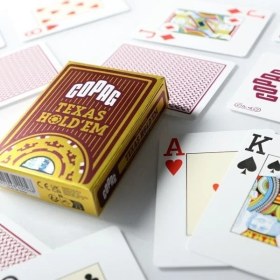 Resim Copag Texas Hold'em Endeks Oyun Kartları, Siyah 