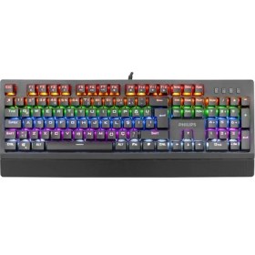 Resim Philips SPK8403 Gökkuşağı Aydınlatmalı Mekanik Klavye 