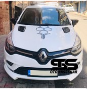 Resim Renault Clio 4 Uyumlu Piano Black Kaput Üstü Havalandırma Izgarası 
