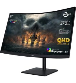 Resim Acer Nitro XZ273UP 27” 170Hz 0.5ms (Hdmı+Display) Freesync Premium QHD Curved Monitör UM.HX3EE.P25 