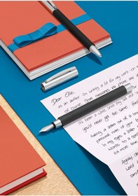 Resim Faber Castell Ambition Siyah Dolmakalem B Uç Çok Renkli 