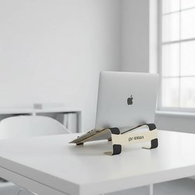 Resim Prexua Fixer Laptop Standı - Notebook Yükseltici Altlık - Metal (Gold) 