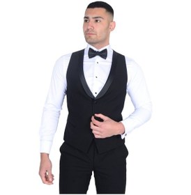 Resim Cengiz İnler Erkek Sivri Yaka Yelekli Smokin 215141 001 