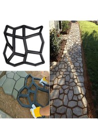 Resim Yürüyüş Yolu Beton Çimento Taş Tasarım Kalıbı 