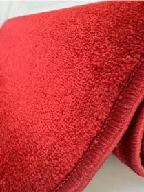 Resim Kırmızı Kalın Yolluk, Kaydırmaz Tabanlı Dayanıklı Yolluk, 1x23 Metre 140 