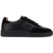 Resim Tamer Tanca Erkek Hakiki Deri Siyah Sneakers & Spor Ayakkabı 233 5100 Erk Ayk Y25 Sıyah Dr/suet Siyah 