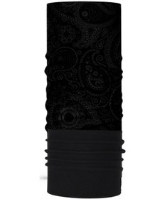 Resim Bandana Tasarımlı Motorcu Buff Maske Outdoor Boyunluk Unisex Polar Bandana Siyah 