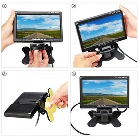 Resim 7 Inch Araç Içi Kamera Monitörü Geri Vites Uyumlu 