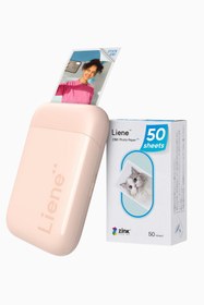 Resim Liene Pearl K100 Mini Bluetooth Fotoğraf Yazıcısı, 300DPI, Çinko Kağıt 