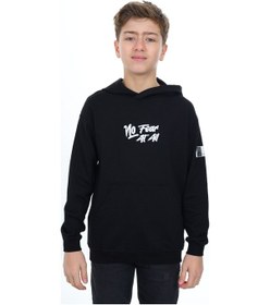 Resim Toontoy Erkek Çocuk Nakışlı Sweatshirt Siyah 