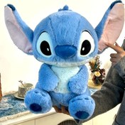 Resim 1 Adet Disney Lilo & Stitch Büyük Kulaklı Peluş Oyuncak, Kızlar ve Erkekler İçin Sevimli Dolgu Hayvan Hediyesi, Doğum Günü Noel ve Cadılar Bayramı İçin İdeal, Şık Ev Oda Koltuk Araba Parti Dekoru 