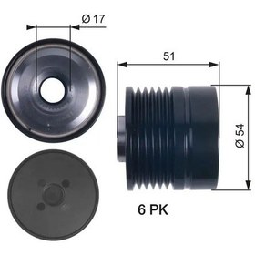 Resim Gates Oap7118 Alternator Kasnagi 77364721 