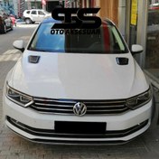 Resim STS Oto Aksesuar Volkswagen Passat Uyumlu Piano Black Kaput Üstü Havalandırma Izgarası 