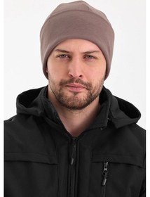 Resim Erkek Termal %100 Pamuklu Soft Bere Hünkar Style Serisi 2 Farklı Görünüm Bir Arada - Standart / Kahverengi Kahverengi 
