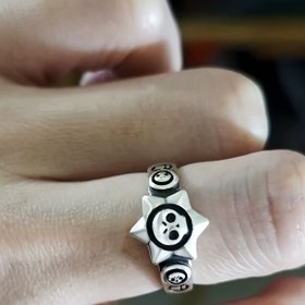 Resim Benzersiz Yıldız Tasarımı ile Şık Vintage Esintili Alaşım Halka - Günlük Kullanım ve Hediye için Mükemmel, Günlük Aksesuar | Trendy Aksesuar | El Yapımı 