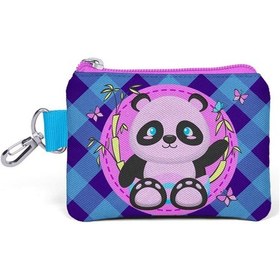 Resim Coral High Kids Açık Pembe Mor Pandalı Bozuk Para Çantası 21759 