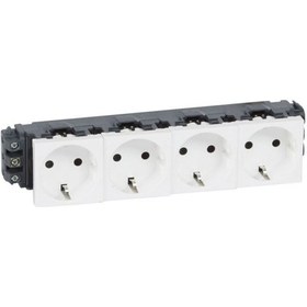 Resim 077604 Legrand Sistem Armada "Dlp" Şebeke Prizi - Dörtlü - Beyaz 