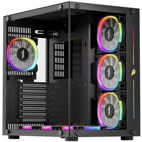 Resim 1st Player Sp8 Siyah 750w 80+ Sılver Atx 3.1 Argb 7x12cm Fan Temperli Cam Usb 3.0 Atx Kasa 