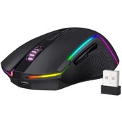 Resim Redragon M693 Kablosuz/kablolu Bt Ve 2.4g Bluetooth Oyun 8000 Dpı Fare 3 Modlu Black 001 