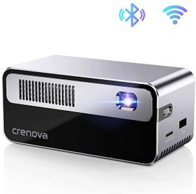 Resim Crenova Akıllı Mini Projektör, Wi-Fi Bluetooth Projeksiyon Cihazı No Name