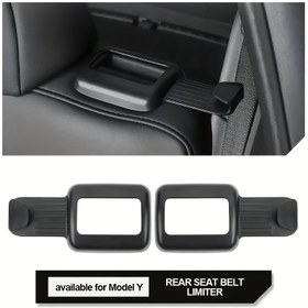 Resim Model Y için 2 adet ABS Plastik Arka Koltuk Kemeri Kapakları - Snap-On, Yapısal Olmayan Kurulum, for TESLA Araç İçin Uyumlu, Arka Koltuk Güvenliği İçin Aksesuar, Koltuk Kemeri Kapakları|Sleek İç Mekan Aksesuarı|Dayanıklı Plastik 