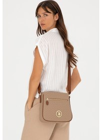 Resim U.S. Polo Assn. Kadın Koyu Bej Çapraz Çanta 50293698-VR088 