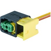 Resim Valf Soketi Yeşil 2 Pin Kablolu 