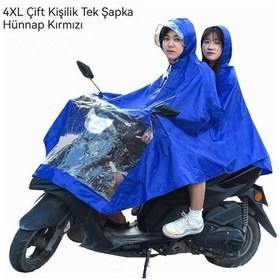Resim Motosiklet Yağmurluk Panço Kalınlaşır Ve Yağmur Geçirmez Çift Erkek Ve Kadın Genel Panço Diğer 