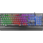Resim Rampage KB-R66 Bubble USB Gökkuşağı Aydınlatmalı Fransız/Arap Layout Multimedya Klavye 