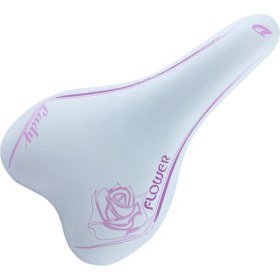 Resim Hsgl Bisiklet Sele Flower Beyaz Pembe Çocuk Sele Ddk Sle 242 