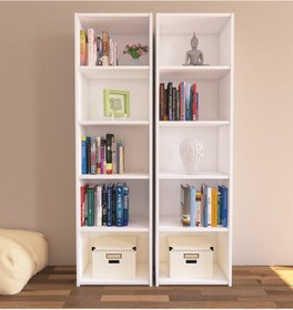 Resim Nurmobilya Nur Mobilya Zeyna 2'Li Kitaplık Farklı Renk Seçenekleriyle 