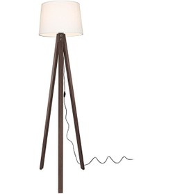 Resim Tripod Lambader Konik Kumaş Başlık Krem Kahve Ly684 