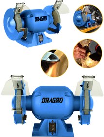 Resim Dragro Alman 200 mm Turbo 4200 Watt Çark Motoru Zımpara Balta Bıçak Bileme Makinesi Taş Motoru Taşlama 