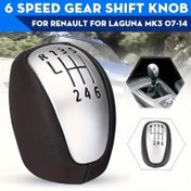 Resim for Renault Laguna III MK3 2007-2014 için Hız Kolu Vites Topuzu ve Başlığı - Yeni Araç İç Aksesuarı, Şık Dış Görünüm PU Deri, Dayanıklı ve Güvenilir 