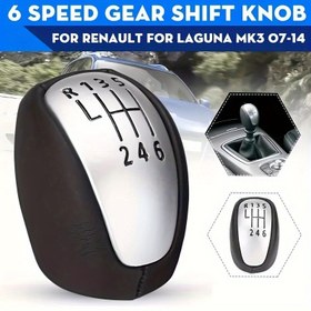 Resim for Renault Laguna III MK3 2007-2014 için Hız Kolu Vites Topuzu ve Başlığı - Yeni Araç İç Aksesuarı, Şık Dış Görünüm PU Deri, Dayanıklı ve Güvenilir 