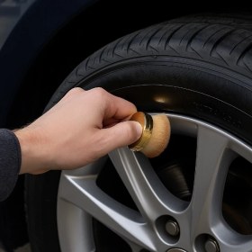 Resim İsmiyle Al Hazneli Lastik Parlatma Fırçası 