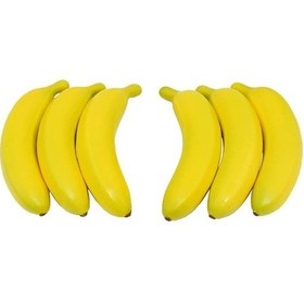 Resim Yapay Muz 6Lı Paket Aşırı Doğal 1. Kalite Yapay Meyve 