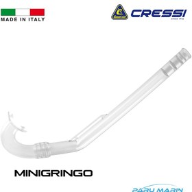 Resim Cressi Minigringo Şnorkel 7-15 Yaş Şeffaf 