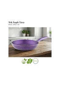 Resim 28 Cm Granit Tek Saplı Tava - Violet Violet 
