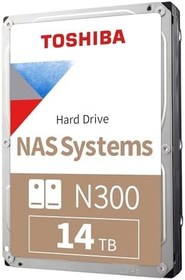 Resim Toshiba N300 14TB 3.5” NAS HDD - 7200RPM, 512MB Cache, SATA III 