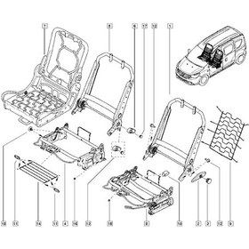 Resim Sol Ön Kotluk Sırt İskeleti Lodgy 876517077R 