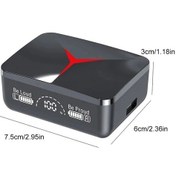 Resim B Tws M90 Kablosuz Kulaklıklar İçin Sürgülü Kapak Oyun Kulaklık Bluetooth 5.3 Spor Kulakiçi Müzik Kulaklıkları Iphone Xiaomi Için 
