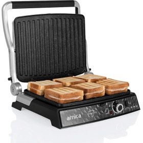 Resim Arnica Granite Tost Makinesi 2000W, Dayanıklı ve Pratik Kullanım Için Ideal 