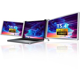 Resim NPO NPM20 15.4" FHD 1080p IPS Type-C Taşınabilir Dizüstü 2'li Monitör Çoklayıcı Notebook Monitör 