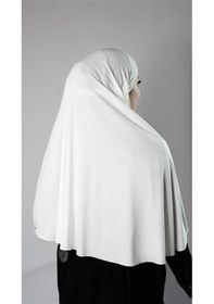 Resim Hürrem Bone Krem Pratik Hazır Geçmeli Tesettür Eşarp Viskon Arkası Lastikli Peçeli 2112 40 