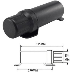 Resim Gajeena Motosiklet Depolama Borusu 84mm - Su Geçirmez, Motor Koruma Çubuklarına Monte Edilebilir, Günlük Gereçler İçin Dayanıklı Plastik Kutusu 
